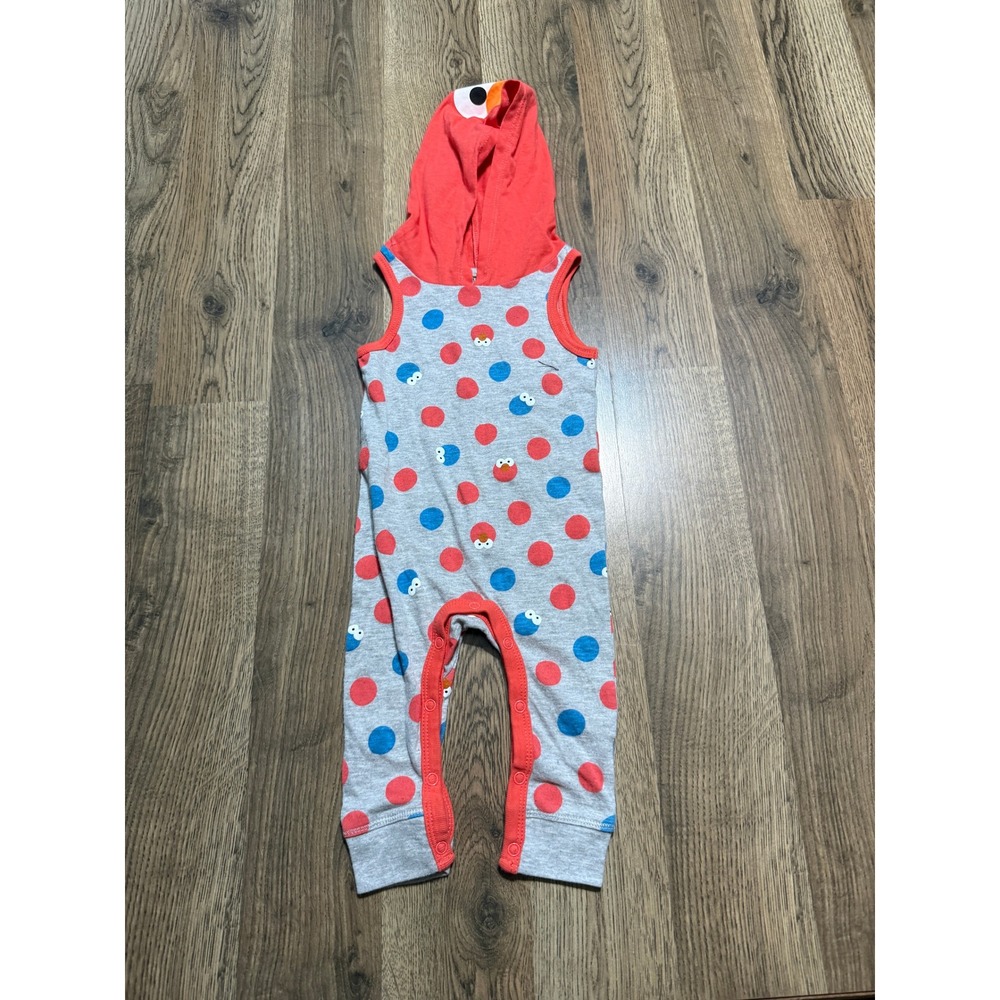 Isaac Mizrahi Infant One Piece Girls Size 6-9M Gray Red Sleeveless Pants Elmo